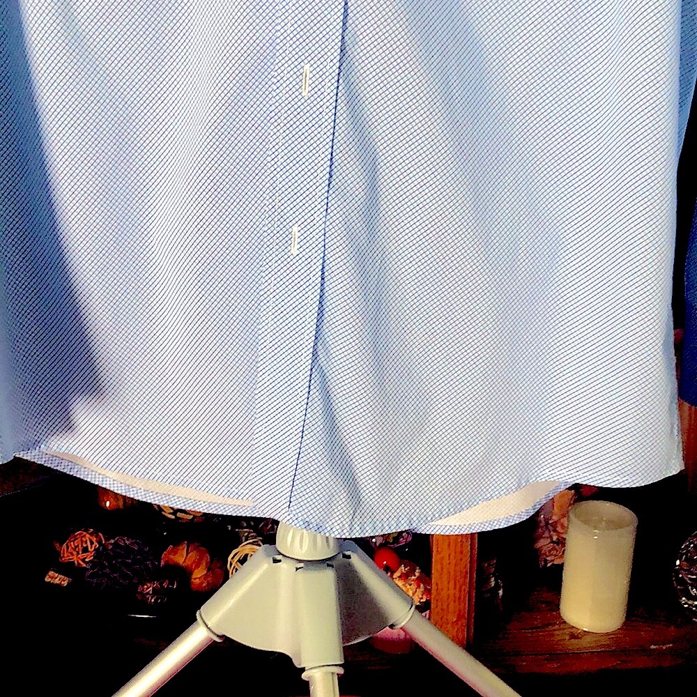 Men’s George Strait Wrangler Sky Blue Long-Sleeve Button-Down Shirt - Picture 13 of 17